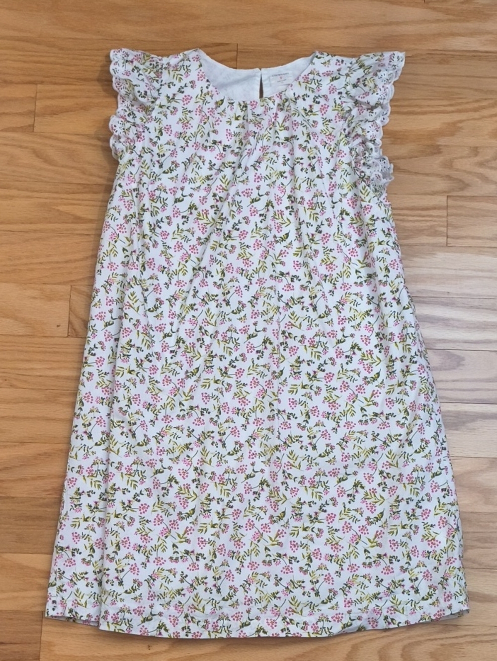 Crewcuts Short Sleeve Floral Shift Dress Size 12 EUC